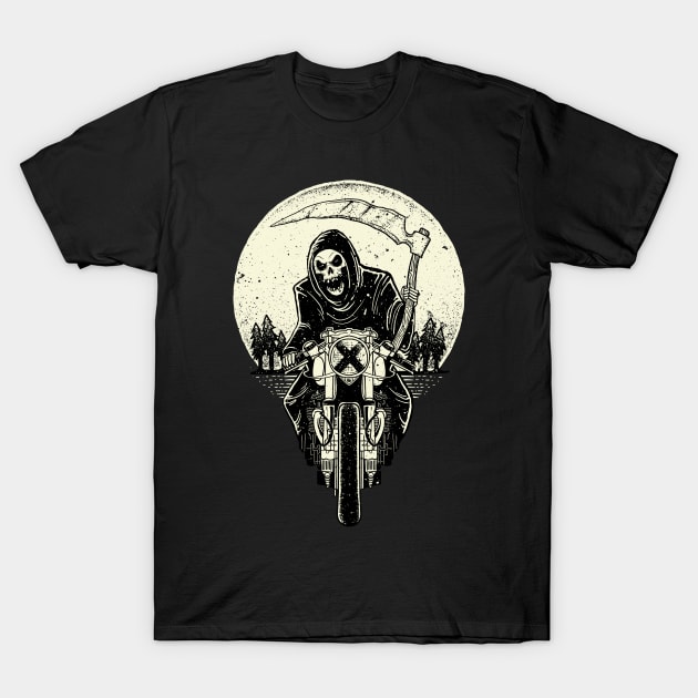 Grim Racer T-Shirt by quilimo